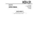 Sony HCD-LS1 (serv.man2) Service Manual