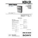 hcd-ls1 service manual