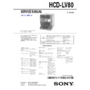 hcd-lv80, lbt-lv80 service manual