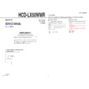 Sony HCD-LX50WMR Service Manual