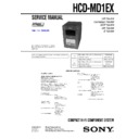 Sony HCD-MD1DX, HCD-MD1EX (serv.man2) Service Manual