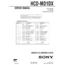 Sony HCD-MD1DX Service Manual