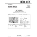 Sony HCD-MD5 Service Manual