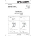 Sony HCD-MD555 (serv.man2) Service Manual