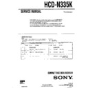 Sony HCD-N335K, LBT-N335KR Service Manual
