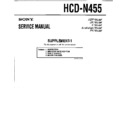 Sony HCD-N455 Service Manual