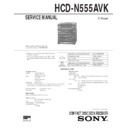 Sony HCD-N555AVK, LBT-N555AVK Service Manual
