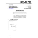 Sony HCD-NEZ30 (serv.man2) Service Manual