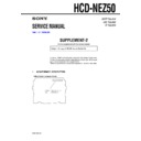 Sony HCD-NEZ50 (serv.man2) Service Manual