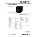 Sony HCD-PZ1D, MHC-PZ1D Service Manual