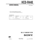 Sony HCD-R440, MHC-R440 Service Manual