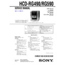 Sony HCD-RG490, HCD-RG590, MHC-RG490S, MHC-RG590S Service Manual