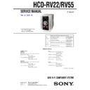 Sony HCD-RV22, HCD-RV55, MHC-RV22, MHC-RV55 Service Manual