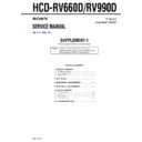 Sony HCD-RV660D, HCD-RV990D Service Manual