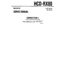 Sony HCD-RX80 Service Manual