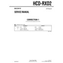 Sony HCD-RXD2 (serv.man3) Service Manual