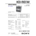 hcd-rxd7av, mhc-rxd7av service manual
