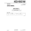 hcd-rxd7av service manual