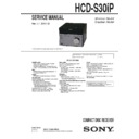 hcd-s30ip service manual