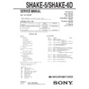 Sony HCD-SHAKE5, HCD-SHAKE6D Service Manual
