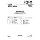 hcd-t1 service manual