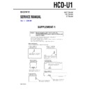 Sony HCD-U1 Service Manual