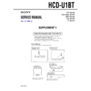 hcd-u1bt service manual