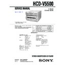 Sony HCD-V5500, MHC-V5500, MHC-V7700AV (serv.man2) Service Manual