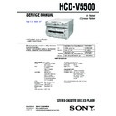 Sony HCD-V5500, MHC-V5500, MHC-V7700AV (serv.man3) Service Manual