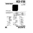 hcd-v700, mhc-v700 service manual