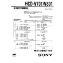 Sony HCD-V701, HCD-V801, MHC-V701, MHC-V801 Service Manual