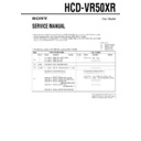 hcd-vr50xr, lbt-vr50xr service manual