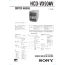 hcd-vx90av, mhc-vx90av service manual