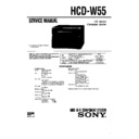 Sony HCD-W55, MHC-W55, MHC-W77AV (serv.man2) Service Manual