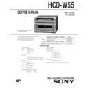 Sony HCD-W55, MHC-W55, MHC-W77AV Service Manual