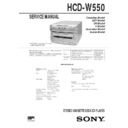 Sony HCD-W550, MHC-W550, MHC-W770AV Service Manual