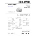 Sony HCD-WZ8D, MHC-WZ8D Service Manual
