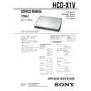 Sony HCD-X1V Service Manual
