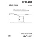 Sony HCD-XB3, HCD-XB30, LBT-XB3, LBT-XB3S Service Manual