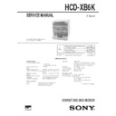 Sony HCD-XB6K, LBT-XB6K Service Manual