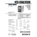 hcd-xg500, hcd-xg60 service manual