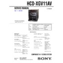 Sony HCD-XGV11AV, LBT-XGV11AV Service Manual