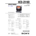 Sony HCD-ZX10D, LBT-ZX10D Service Manual