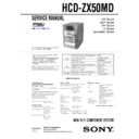 hcd-zx50md service manual