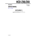 Sony HCD-ZX6, HCD-ZX8, LBT-ZX6 Service Manual