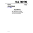 hcd-zx6, hcd-zx8 service manual