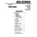 Sony HCD-ZX70DVD Service Manual
