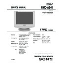 Sony HMD-A240 Service Manual