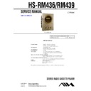 hs-rm436, hs-rm439 service manual