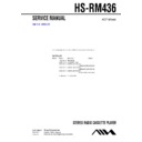 Sony HS-RM436 Service Manual
